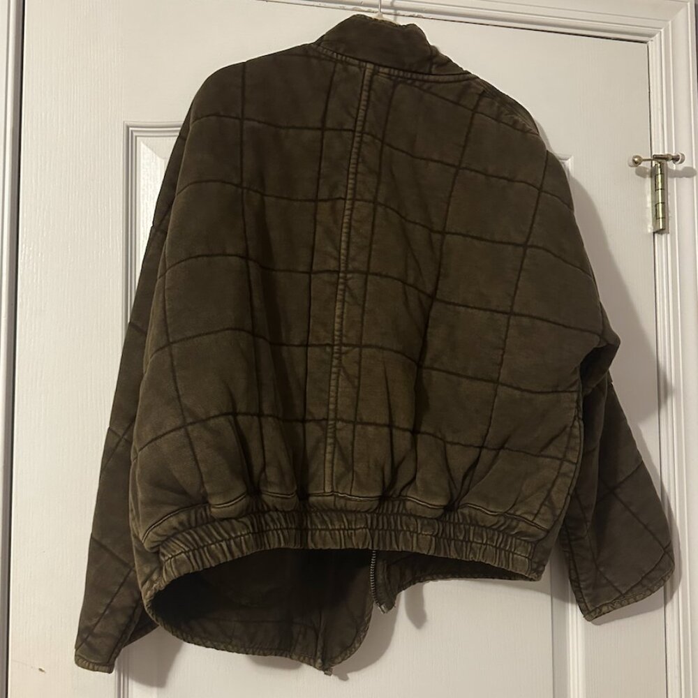 Free People Dolman Quilted Knit Jacket M - Picture 2 of 3
